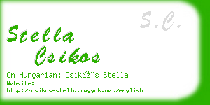 stella csikos business card